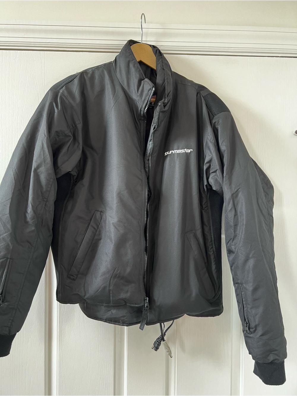 TourMaster Motorcycle Men's Black Insulated Jacket Liner and Gloves.